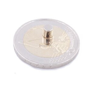 Brudazon | 10 Scheibenmagnete 4x4 mm | N52 Klasse Neodym Magnete | Modellbau