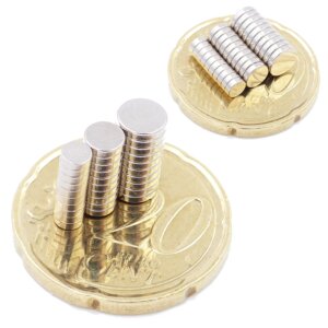 Brudazon | 60 Scheibenmagnete Disc Set 3x1,4x1,5x1mm | N52 Klasse Neodym Magnete