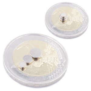 Brudazon | 15 Scheibenmagnete Disc Set 3x1,4x1,5x1mm | N52 Klasse Neodym Magnete
