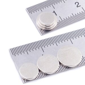 Brudazon | 15 Scheibenmagnete Disc Set 7x1,8x1,9x1 mm | N52 Klasse Neodym Magne