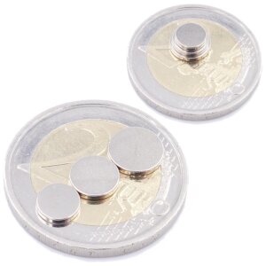 Brudazon | 45 Scheibenmagnete Disc Set 7x1,8x1,9x1mm | N52 Klasse Neodym Magnet