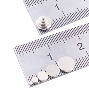 Brudazon | 75 Scheibenmagnete Disc Set 1x1 to 5x1mm | N52 Klasse Neodym Magnete