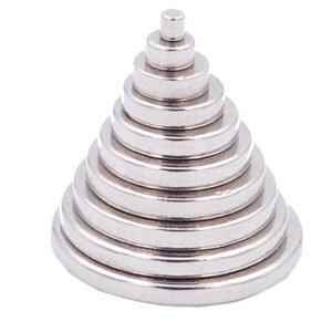 Brudazon | 50 Scheibenmagnete Disc Set 1x1 to 10x1mm | N52 Klasse Neodym Magnete