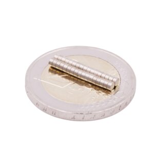 Brudazon | 40 Scheibenmagnete 2x1 mm | N52 Klasse Neodym Magnete | Modellbau