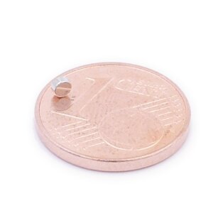 Brudazon | 45 Scheibenmagnete 2x1 mm | N52 Klasse Neodym Magnete | Modellbau