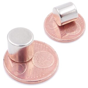 Brudazon | 15 Scheibenmagnete 10x10 mm | N52 Klasse Neodym Magnete | Modellbau