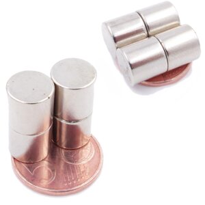 Aprilheld | 10 Scheibenmagnete 10x10mm | N52 Klasse Neodym Magnete | Modellba