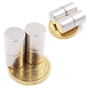 Brudazon | 10 Scheibenmagnete 10x10mm | N52 Klasse Neodym Magnete | Modellbau