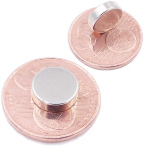 Brudazon | 50 Scheibenmagnete 10x3 mm | N52 Klasse Neodym Magnete | Modellbau