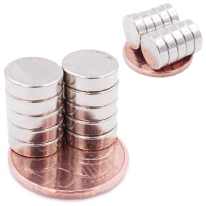 Brudazon | 30 Scheibenmagnete 10x3 mm | N52 Klasse Neodym Magnete | Modellbau