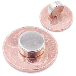Aprilheld | 15 Scheibenmagnete 10x4 mm | N52 Klasse Neodym Magnete | Modellbau