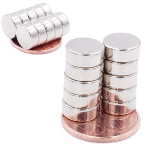 Brudazon | 40 Scheibenmagnete 10x4 mm | N52 Klasse Neodym Magnete | Modellbau