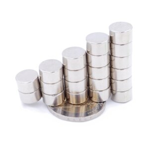 Brudazon | 30 Scheibenmagnete 10x6 mm | N52 Klasse Neodym Magnete | Modellbau