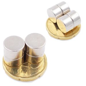 Brudazon | 25 Scheibenmagnete 10x6 mm | N52 Klasse Neodym Magnete | Modellbau