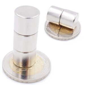 Brudazon | 3 Scheibenmagnete 12x10 mm | N52 Klasse Neodym Magnete | Modellbau