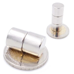 Brudazon | 8 Scheibenmagnete 12x10 mm | N52 Klasse Neodym Magnete | Modellbau