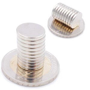 Brudazon | 35 Scheibenmagnete 12x2 mm | N52 Klasse Neodym Magnete | Modellbau