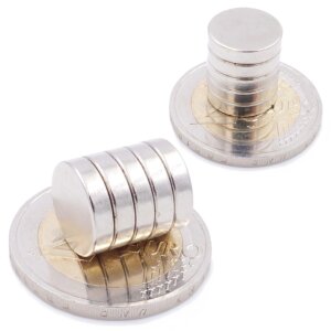 Brudazon | 20 Scheibenmagnete 12x3 mm | N52 Klasse Neodym Magnete | Modellbau