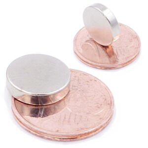 Brudazon | 10 Scheibenmagnete 12x3 mm | N52 Klasse Neodym Magnete | Modellbau