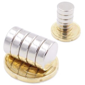 Brudazon | 25 Scheibenmagnete 12x4 mm | N52 Klasse Neodym Magnete | Modellbau