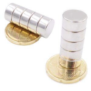 Brudazon | 20 Scheibenmagnete 12x6 mm | N52 Klasse Neodym Magnete | Modellbau