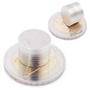 Brudazon | 35 Scheibenmagnete 13x1 mm | N52 Klasse Neodym Magnete | Modellbau
