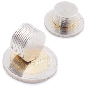 Aprilheld | 25 Scheibenmagnete 15x1 mm | N52 Klasse Neodym Magnete | Modellbau