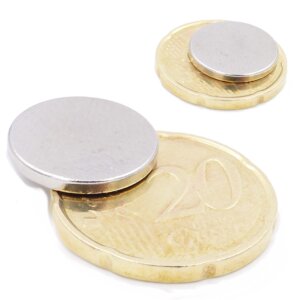 Aprilheld | 50 Scheibenmagnete 15x2 mm | N52 Klasse Neodym Magnete | Modellbau