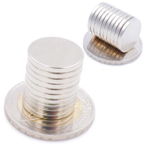 Aprilheld | 15 Scheibenmagnete 15x2 mm | N52 Klasse Neodym Magnete | Modellbau