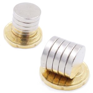 Aprilheld | 25 Scheibenmagnete 15x3 mm | N52 Klasse Neodym Magnete | Modellbau