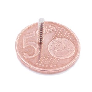 Brudazon | 70 Scheibenmagnete 2x1 mm | N52 Klasse Neodym Magnete | Modellbau
