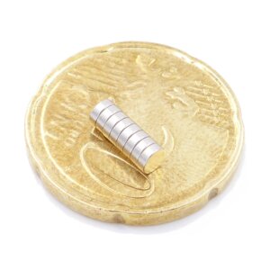 Brudazon | 50 Scheibenmagnete 3x1 mm | N52 Klasse Neodym Magnete | Modellbau