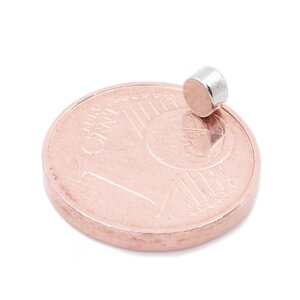 Brudazon | 50 Scheibenmagnete 3x2 mm | N52 Klasse Neodym Magnete | Modellbau