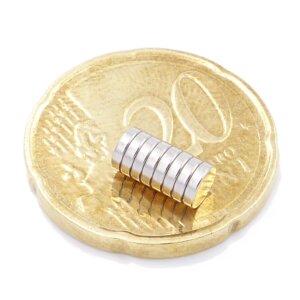 Aprilheld | 100 Scheibenmagnete 4x1mm | N52 Klasse Neodym Magnete | Modellbau