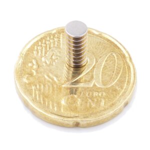 Brudazon | 25 Scheibenmagnete 4x1 mm | N52 Klasse Neodym Magnete | Modellbau
