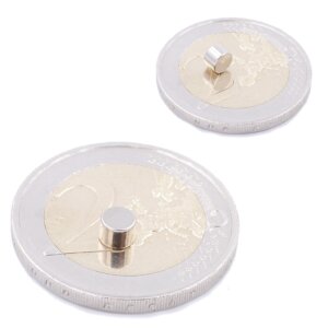 Brudazon | 100 Scheibenmagnete 4x3mm | N52 Klasse Neodym Magnete | Modellbau