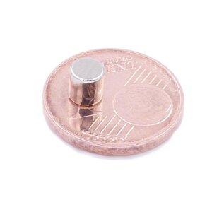 Brudazon | 25 Scheibenmagnete 4x4 mm | N52 Klasse Neodym Magnete | Modellbau