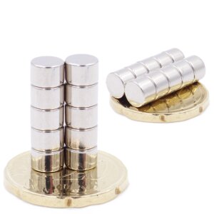 Brudazon | 25 Scheibenmagnete 6x4 mm | N52 Klasse Neodym Magnete | Modellbau