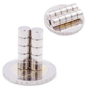 Brudazon | 20 Scheibenmagnete 6x4 mm | N52 Klasse Neodym Magnete | Modellbau