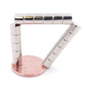 Brudazon | 60 Scheibenmagnete 6x5 mm | N52 Klasse Neodym Magnete | Modellbau