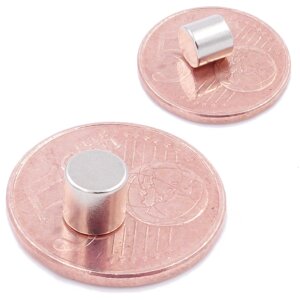 Brudazon | 50 Scheibenmagnete 6x6 mm | N52 Klasse Neodym Magnete | Modellbau