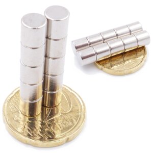 Brudazon | 25 Scheibenmagnete 6x6 mm | N52 Klasse Neodym Magnete | Modellbau