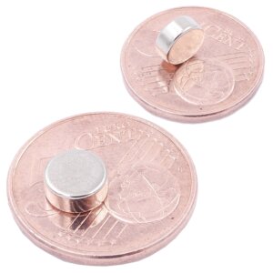 Brudazon | 80 Scheibenmagnete 7x3mm | N52 Klasse Neodym Magnete | Modellbau