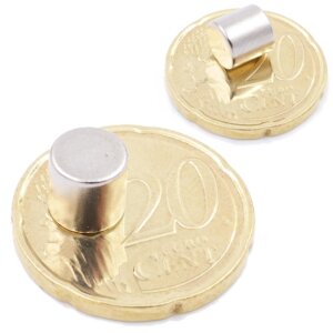 Brudazon | 20 Scheibenmagnete 7x7 mm | N52 Klasse Neodym Magnete | Modellbau