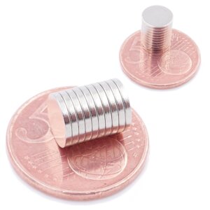 Brudazon | 75 Scheibenmagnete 8x1 mm | N52 Klasse Neodym Magnete | Modellbau