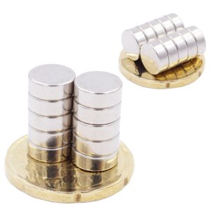 Brudazon | 45 Scheibenmagnete 8x3 mm | N52 Klasse Neodym Magnete | Modellbau