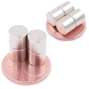 Brudazon | 25 Scheibenmagnete 8x7 mm | N52 Klasse Neodym Magnete | Modellbau