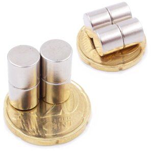 Brudazon | 20 Scheibenmagnete 8x7 mm | N52 Klasse Neodym Magnete | Modellbau