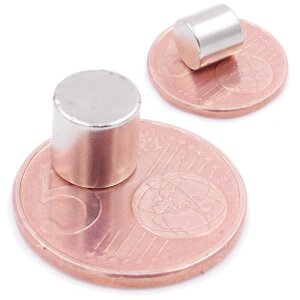Brudazon | 5 Scheibenmagnete 8x8 mm | N52 Klasse Neodym Magnete | Modellbau