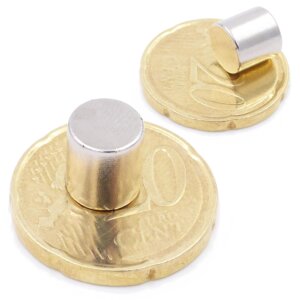 Brudazon | 15 Scheibenmagnete 8x8 mm | N52 Klasse Neodym Magnete | Modellbau